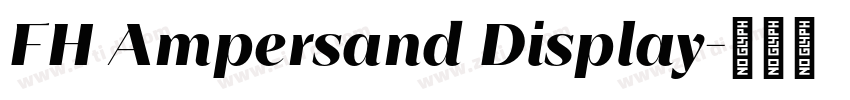 FH Ampersand Display字体转换